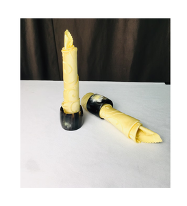 100% porte-serviettes en corne de buffle naturel rond hôtel Restaurant dessus de table fêtes de mariage meilleurs prix - Product Image 1