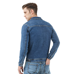 Veste en jean décontractée pour homme de la meilleure qualité, design personnalisé, élégante, grande taille, en coton tricoté, lavée, vente en gros, pas cher - Product Image 2