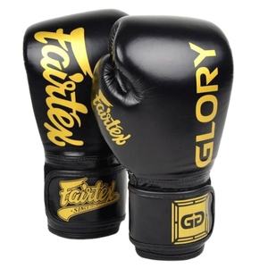 Gants de boxe Fairtex Glory édition limitée de haute qualité, légers, 100% cuir véritable, fermeture à lacets, unisexe, Muay Thai - Product Image 1