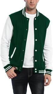 Chaqueta de lona del equipo de béisbol de la escuela secundaria hecha a medida Precio al por mayor Chaqueta Letterman para niños Estilo elegante de la calle principal - Product Image 2