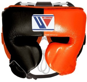 Último diseño personalizado profesional de entrenamiento de boxeo protector de cabeza de calidad superior Kick Boxing naranja y negro ganador de boxeo protector de cabeza - Product Image 1