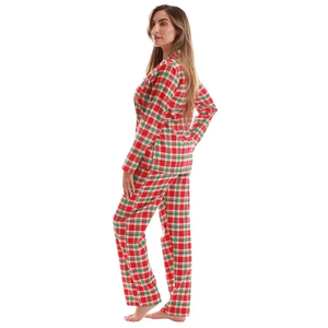 Ropa de dormir a rayas de talla grande para mujer de calidad superior diseño personalizado mangas completas Slim Fit suave transpirable para verano invierno - Product Image 6