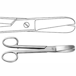 Tijeras de vendaje Lister de acero inoxidable de 5,5 ", tijeras de Enfermería Médica de primeros auxilios, fuente de alimentación Manual - Product Image 2