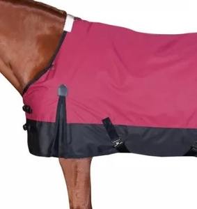 Couverture de cheval Ashmira Equestrian rose foncé, en tissu synthétique de coton durable, pour dressage, utilisation en été, en hiver, en pluie, tailles personnalisées. - Product Image 2