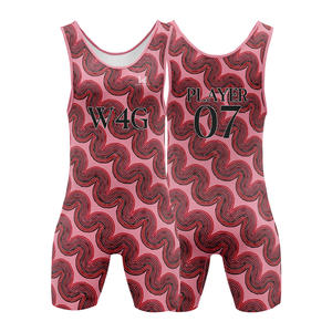 Justaucorps de lutte personnalisé pour hommes, équipe américaine, 4 jeux avec sangle réglable et fermeture à velcro - Product Image 3