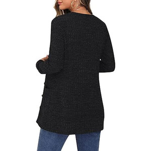 Suéter Cárdigan de Textura Suave y Comodidad Diaria con Calidez Ligera y Ajuste Relajado - Product Image 5