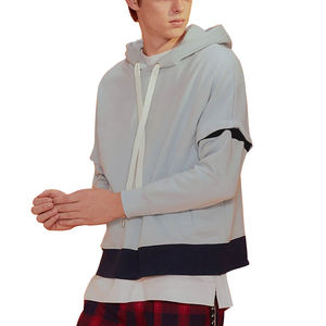 Venta directa de fábrica Nueva Sudadera con capucha de moda para hombre con mangas extraíbles para la temporada de invierno Precio razonable - Product Image 4