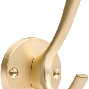 Heavy Duty Flared Aluminium Wall Mounted Coat <b>Hooks</b> Utility <b>Hooks</b> for Clothing Scarf Bag <b>Towel</b> & Key Prong <b>Hook</b> Screws Included - Product Image 1