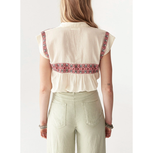 Pantalon Palazzo Ample Femme Berenson Avocado à Imprimé Floral Taille Mi-Haute 100% Lin Respirant Style Décontracté Coupe Ample du XS au XL - Product Image 3