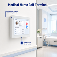 Tableta Médica Android 15 de 5 Pulgadas, Terminal de Cabecera con Alimentación PoE y Sensor de Proximidad para Llamadas de Enfermería en Hospitales e IoT Sanitario