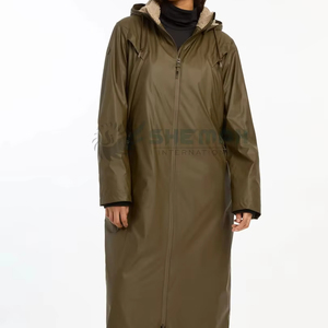 Manteau long imperméable pour femmes pour l'équitation vêtements équestres coupe-vent respirant vêtements d'extérieur isolés design trench élégant - Product Image 1