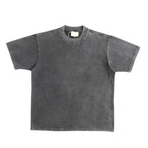 2024 T-shirts respirants de qualité supérieure pour hommes, délavés à l'acide, vente en gros, service OEM durable de grande taille, prix de gros, OEM - Product Image 6