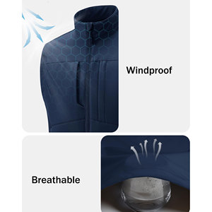 Chaleco Cortavientos para Viajes y Senderismo al Aire Libre, Estilo Único, Diseño Personalizado, Chaleco Softshell para Hombre con Cremallera Completa, Transpirable - Product Image 4