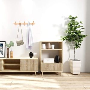 Wood Coat Hooks Wall Mounted Hat <b>Rack</b> Tower Hanger Wall Hooks Decorative Hanger With Pegs for Bedroom Bathroom & Kitchen Office - Product Image 6