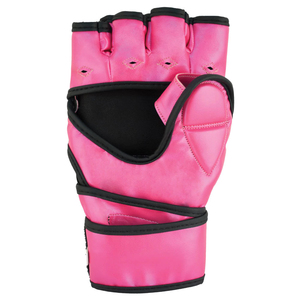 ถุงมือ MMA สำหรับผู้ชาย ออกแบบเอง สำหรับฤดูหนาว คุณภาพสูง หนัง PU 8 ออนซ์ สีชมพู สไตล์วินเทจ หนังแท้ - Product Image 2