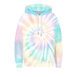Sweat-shirt à capuche léger pour femme Tie Dye personnalisable dans les tailles S à XXL - Product Image 1