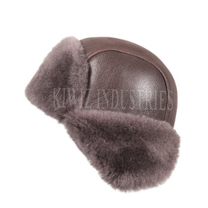 Sombreros de piel de oveja de nuevo diseño con logotipo personalizado Sombreros de piel de oveja de 5 paneles de espuma de malla personalizados para hombres - Product Image 4
