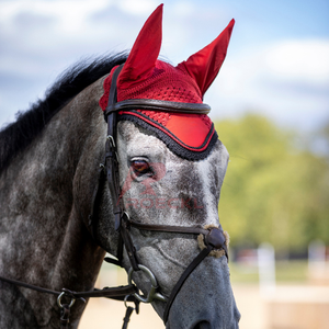 ผ้าคลุมหูม้าผ้าถักโครเชต์คุณภาพพรีเมี่ยม, ผ้าคลุมหูถักโครเชต์น้ำหนักเบาระบายอากาศได้ผลิตในปากีสถานสำหรับโชว์หมวกบอนเน็ตหูของผู้ขับขี่ - Product Image 5