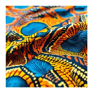 На заказ, модные африканские голландские восковые принты, африканская ткань из Анкары, 100% хлопчатобумажная восковая ткань для одежды