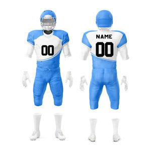 2025 personalizado mejor diseño ropa deportiva transpirable adultos uniformes de fútbol americano al por mayor conjuntos de sublimación personalizados - Product Image 1