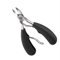 Coupe-ongles incurvé en acier inoxydable à joint lapé, ouverture large pour une coupe d'ongles professionnelle de précision, coupe propre et précise