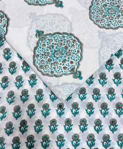 100%Cotton Hand Block Printed Fabric Handcrafted Jaipur Heritage Traditional Eco Friendly Breathable Block Print Cotton Fabric - Product Image 1