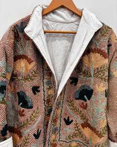 Best Selling Handmade Suzani Embroidery <b>Velvet</b> Winter Jacket Women Short Suzani Jacket Free Size Short <b>Quilted</b> Jacket - Product Image 1