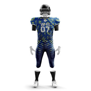 Maillots de football américain-Ensemble de shorts de haute qualité en maille respirante avec logo personnalisé sur le devant-Fabriqué en usine-Livraison gratuite - Product Image 1