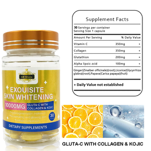 5D GLUTA Etiqueta Privada Gluta-c con colágeno y KOJIC 5 días blanqueamiento píldoras suplemento precio al por mayor Anti acné y manchas oscuras - Product Image 3