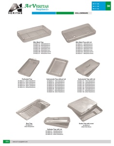 Bandeja de escalador manual de alta calidad, instrumento quirúrgico de acero inoxidable reutilizable, con tapa, Veritas, con soporte de aguja - Product Image 6