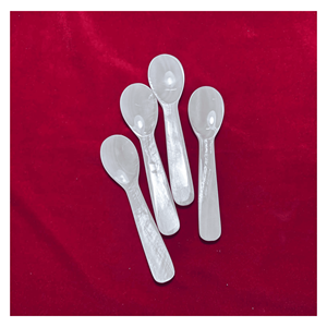 Cuchara de Nácar Hecha a Mano, Cuchara de Concha para Degustación de Postres y Parfaits, Vajilla de Boutique, Vietnam - Product Image 5
