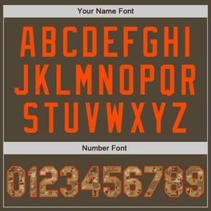 Camiseta de béisbol personalizada de camuflaje Oliva-naranja auténtico saludo al servicio - Product Image 5