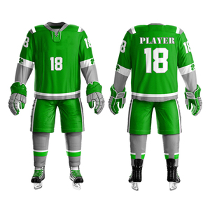 Ensemble complet d'uniformes de hockey sur glace personnalisés de qualité supérieure, respirant, de haute qualité, vente en gros - Product Image 5