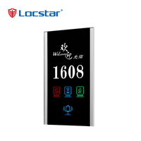 Placa Electrónica Táctil para Puerta con Timbre, Indicador de Número de Habitación, Letrero de Aleación de Zinc 120mm*230mm, 2 Años de Garantía, LS-C162 6 en 1