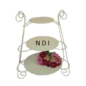 Venta caliente Cup Cake Server Soporte de pastel de metal Soporte de plato de pastel decorativo hecho a mano de alta calidad - Product Image 1