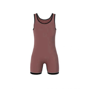 Personnalisé en gros prix bon marché impression personnalisée vêtements de sport singulet combinaison de lutte - Product Image 3