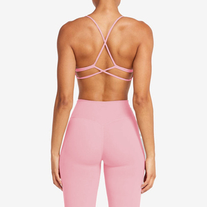 Acheter 2 Pièces Yoga Costume Femmes Sans Couture Fitness Gym Vêtements Sorts Activewear Soutien-Gorge Match Impact Shorts Workout Sets Gym Outfit - Product Image 6