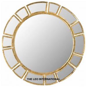 Espejo de Pared Moderno de Forma Redonda con Acabado Negro, Estilo Elegante, Hecho a Mano en India, Decoración de Hogar de Lujo - Product Image 4