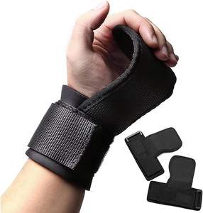Poignée de main en cuir personnalisée, poignée de main en cuir, pour l'entraînement et la musculation, protection de la paume, Logo personnalisé - Product Image 4