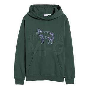 OEM Fabricante de tallas grandes XS Sudadera con capucha de invierno para los hombres de diseño personalizado 3D impreso patrón sólido Puff bordado liso teñido cremallera - Product Image 1