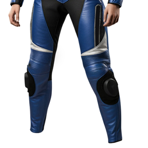 Traje de motocicleta con cierre de cremallera y cuello levantado de cuero genuino para mujer de alta calidad, ropa de primavera y otoño, trajes de cuero para motocicleta - Product Image 5