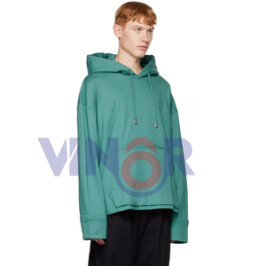 Sweat-shirt oversize imprimé à l'écran 100% coton pour homme et femme, sweat-shirt à capuche brodé, teinture unie, streetwear, mode automne-hiver - Product Image 3