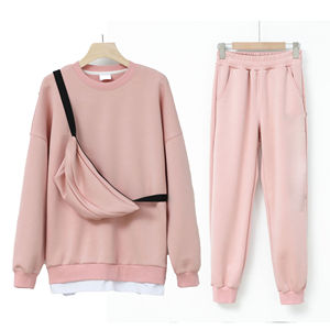 Conjunto Deportivo de 2 Piezas para Hombre, Invierno, Azul Claro, con Capucha, Transpirable, Cintura Elástica, Sudadera y Pantalones Jogger, 100% Algodón, Casual - Product Image 4