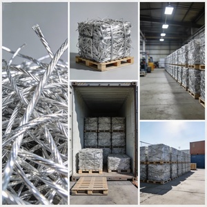 Chatarra de Alambre de Aluminio Plateado Brillante 6063, Recortes de Alambre de Aluminio Limpio para Productores de Fundición y Extrusión de Aleaciones - Product Image 5