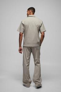 Conjunto Deportivo Informal Unisex con Capucha, Camiseta y Pantalón Holgado, Logotipo Personalizado Impreso, 100% Algodón para Hombre - Product Image 2