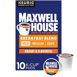 Maxwell House Breakfast Blend Mild Roast K-Cup Coffee Pods, 10 ct Box - Product Image 4