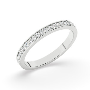 Lab Grown Diamond Anillo DE BODA clásico para mujer 14K/18k Blanco/Amarillo/Oro Rosa Diamante real Regalo de aniversario - Product Image 1