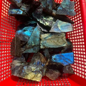 Plaque de labradorite bleue naturelle, tranches brutes, spectrolite polie, pierre de guérison pour le reiki, décoration, vente en gros - Product Image 6