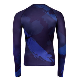 เสื้อแรชการ์ดระบายอากาศสำหรับผู้ชายเสื้อป้องกันผื่นระบายอากาศได้ดีแขนยาวมีโลโก้สำหรับผู้ใหญ่ - Product Image 3