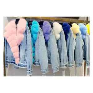 Ventes en gros en Europe et en Amérique, vestes en jean personnalisées avec logo, vestes en jean unies personnalisées, effet délavé, effet acide, vente chaude 2024, veste en jean pour femmes - Product Image 6